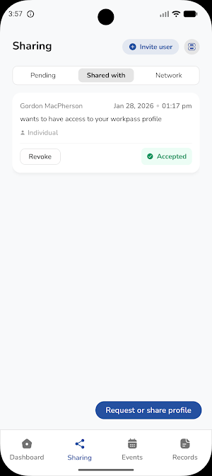 Workprove Workpass Screenshot 1