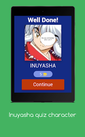 Inuyasha quiz character Screenshot 1