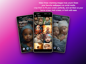 Cute Baby Wallpapers HD Screenshot 2