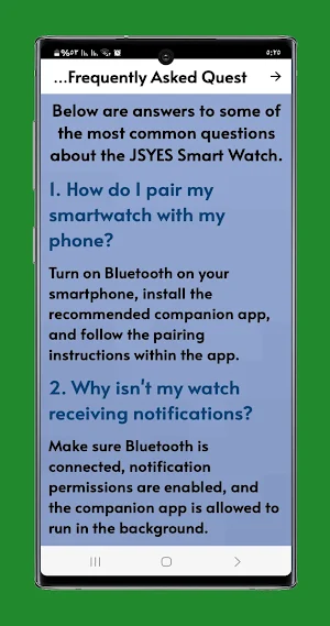 jsyes smart watch guide Screenshot 3