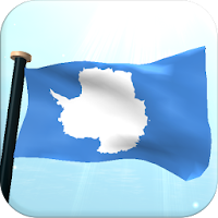 Antarctica Flag 3D Wallpaper