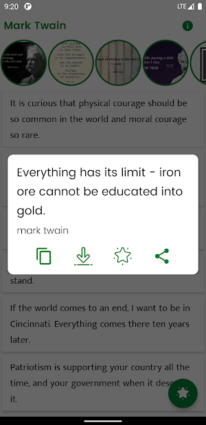 Mark Twain and Sayings Screenshot 0