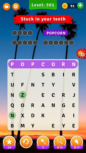 Word Pop: Find Hidden Words 22 Screenshot 1