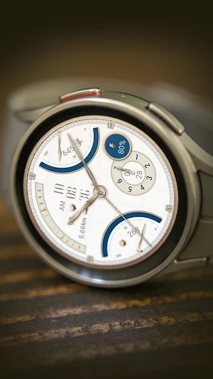 ZKin Watch Face Blue Quartz Screenshot 2