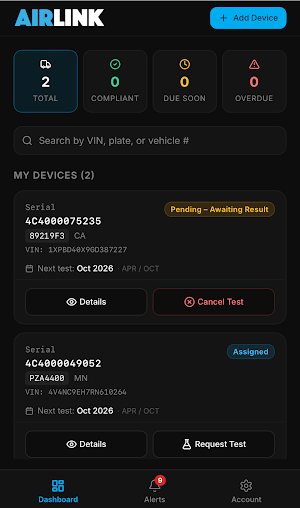 AIRLINK: Clean Truck Check Screenshot 1
