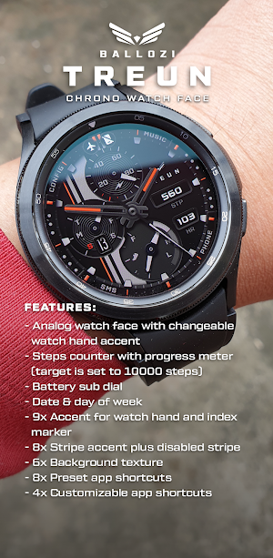 BALLOZI Treun Watch Face Screenshot 1