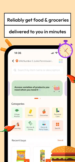 Dropper:Food & Groceries+ Screenshot 1