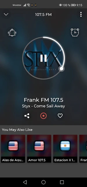 Radio 107.5 station musica Screenshot 1
