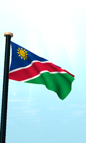 Namibia Flag 3D Live Wallpaper Screenshot 1