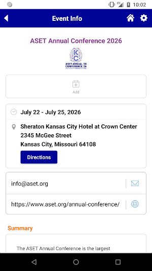 ASET Annual Conference 2026 Screenshot 2