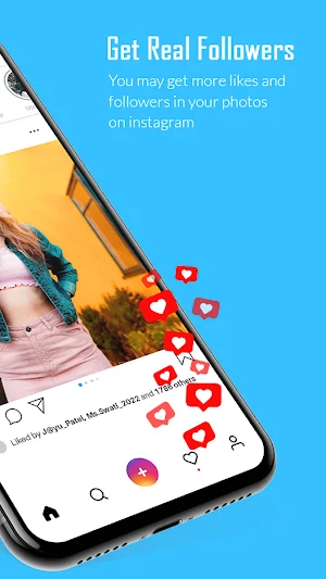 Get Real Followers & Likes for instagram hashtags Screenshot 1