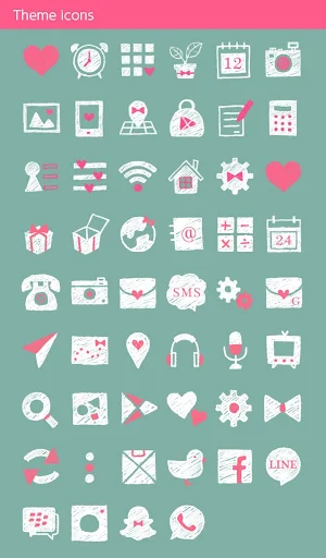 Heart Balloons +HOME Theme Screenshot 3