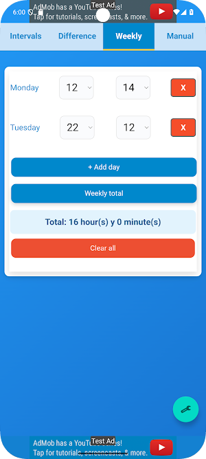 Time Calculator Screenshot 2