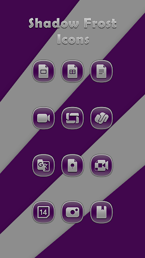 Shadow Frost Purple Icons Screenshot 1