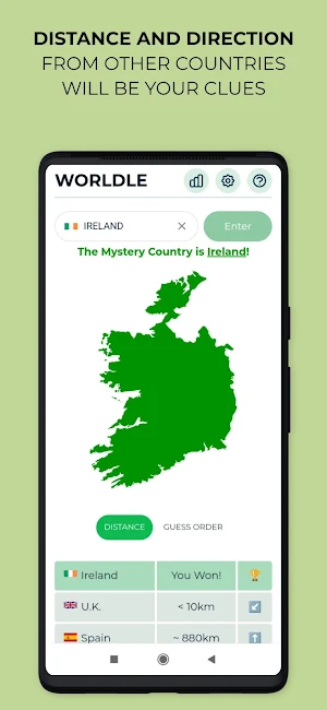 Worldle - Guess the Country Screenshot 1