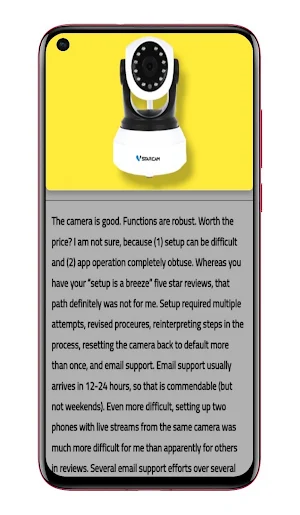 VStarcam WiFi lP Camera advice Screenshot 0