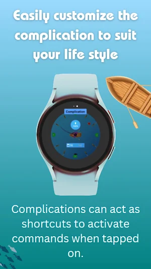 Calm Fishing Watch Face Screenshot 1