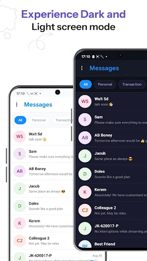 Messages: SMS & Text Home App Screenshot 2