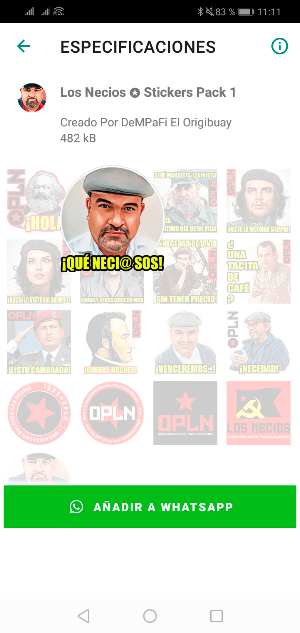 Stickers Los Necios Screenshot 3