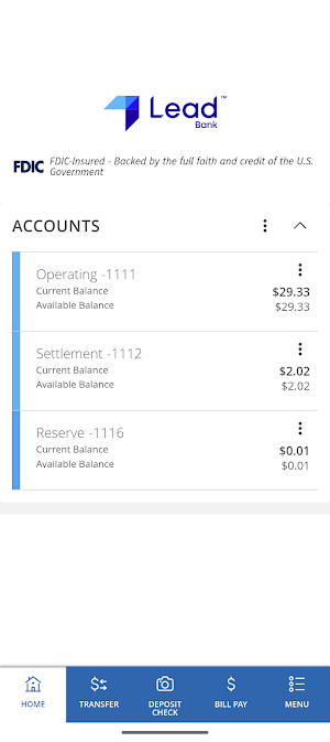Lead Bank Screenshot 0