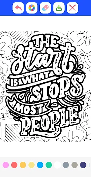 Graffiti Quotes Coloring Book Screenshot 1