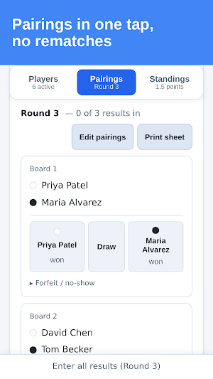 Chess Caddy: Chess Tournaments Screenshot 0