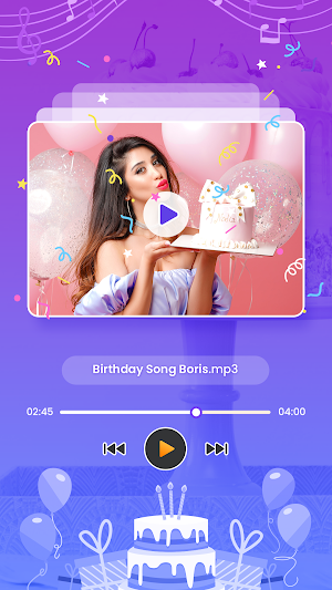 Birthday Song with Name - Happy Birthday Wishes Screenshot 2