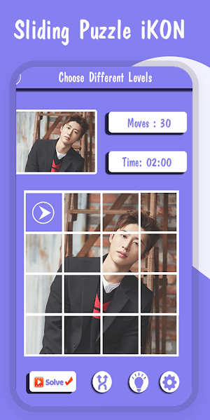 Sliding Puzzle iKON Challenge Screenshot 1