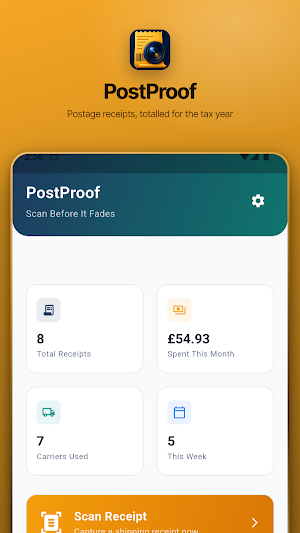 Postage Expense Tracker Screenshot 0
