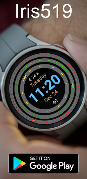 Racetrack Watch Face Iris519 Screenshot 1
