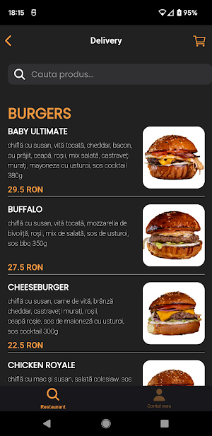 Carul cu burgeri Screenshot 1