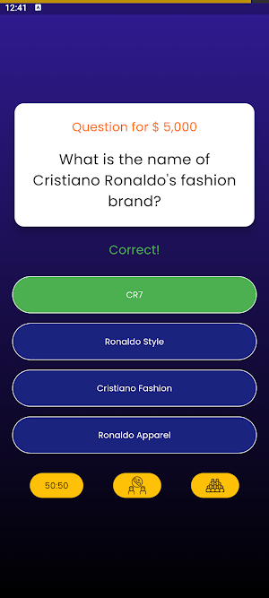 Millionaire: Messi Vs Ronaldo Screenshot 1