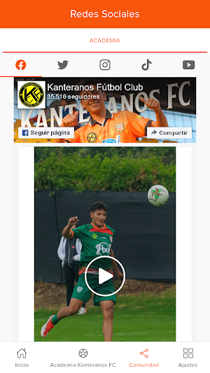 Academia kanteranos Screenshot 2