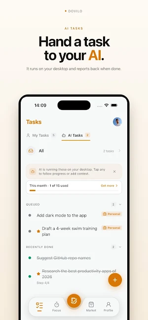 Dovilo: Focus, Build & To-Do Screenshot 3