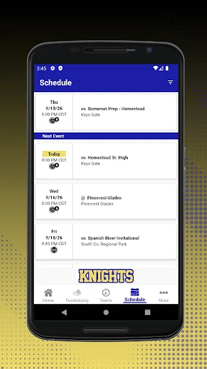 Knights Athletics Screenshot 1