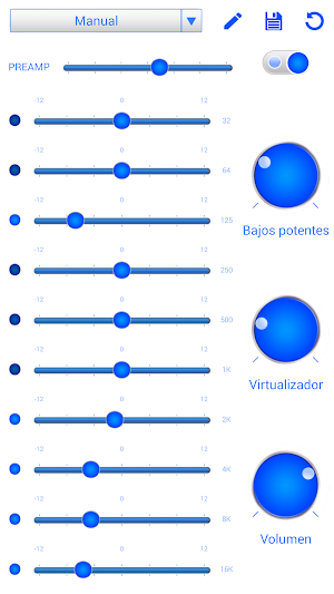 SKIN PLAYERPRO V3 WHITE BLUE Screenshot 3
