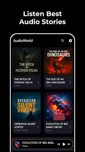 AudioWorld - Audio Stories Screenshot 1