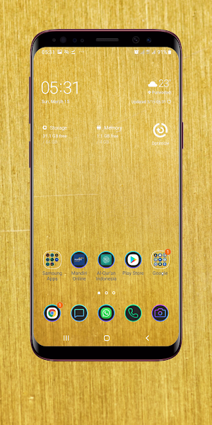 Golden Wallpaper Screenshot 2