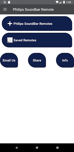 Philips Soundbar Remote Screenshot 0