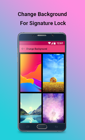 Signature Lock Screen Screenshot 1