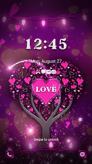 Love And Heart Tree- Wallpaper Screenshot 1