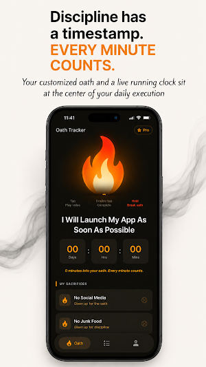 Oath Tracker - Commit & Focus Screenshot 3