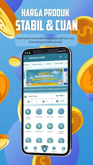 MasterLoad8 Pulsa Murah & PPOB Screenshot 0