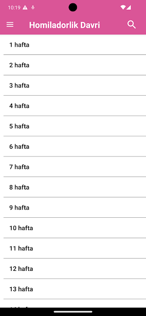 Homiladorlik davri Screenshot 1