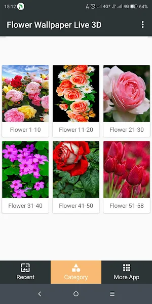 Flower Wallpaper Live 3D Screenshot 2