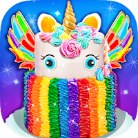 Rainbow Unicorn Cake