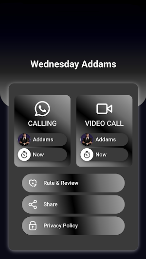 Wednesday Addams – Fake Call Screenshot 0