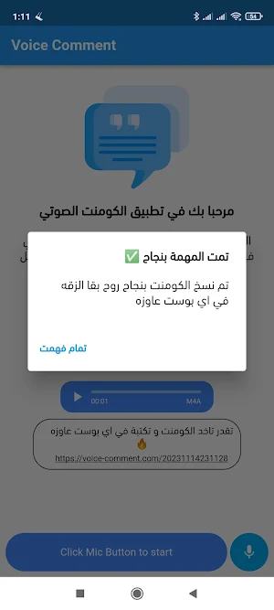Voice Comment Screenshot 2
