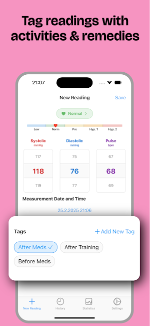Blood Pressure Monitor Screenshot 2
