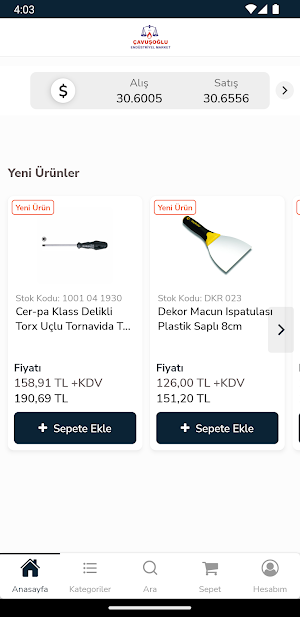 ÇAVUŞOĞLU ENDUSTRİYEL MARKET Screenshot 0
